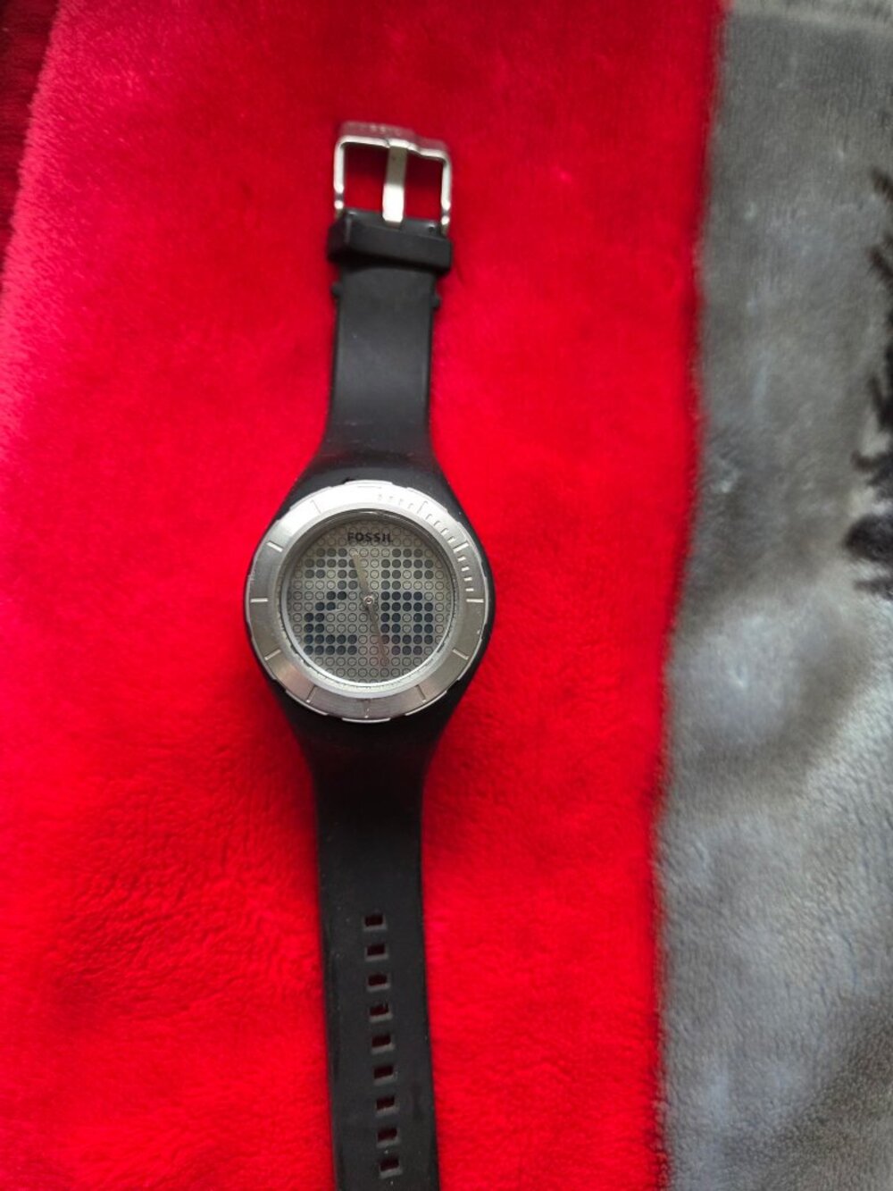 Men's Rare Fossil Big Tic Analog Digital Ticking Watch